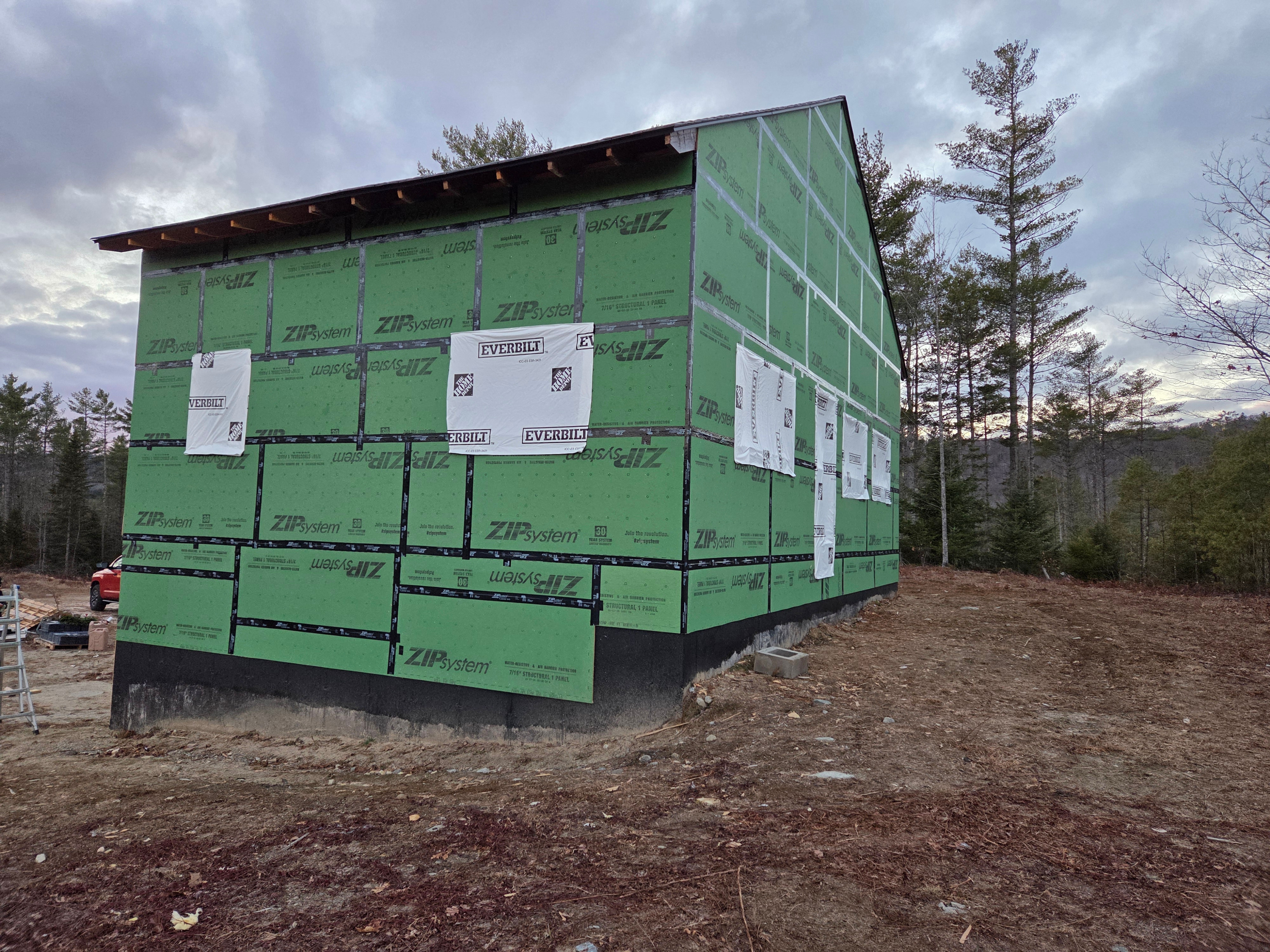 Back and side of workshop